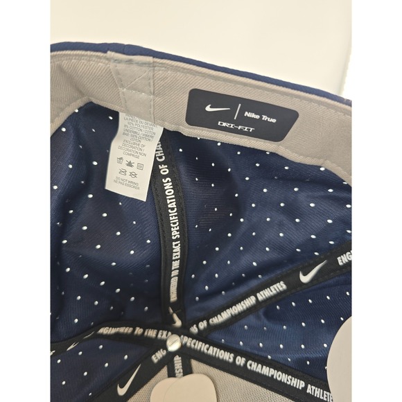 Nike BYU Cougars Flat Bill‎ Cap Hat Men's 7 7/8 College Navy Blue Brigham Young - Picture 11 of 13